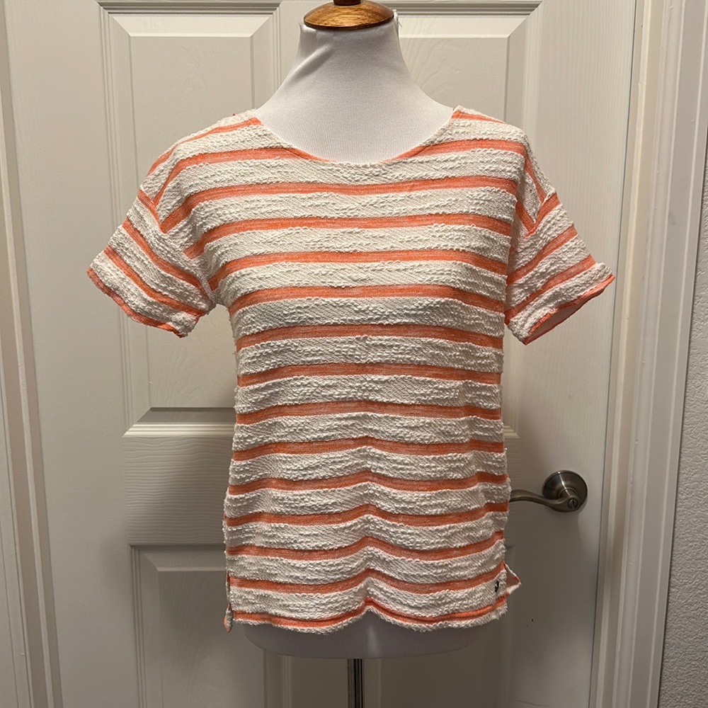 Roxy open back striped top